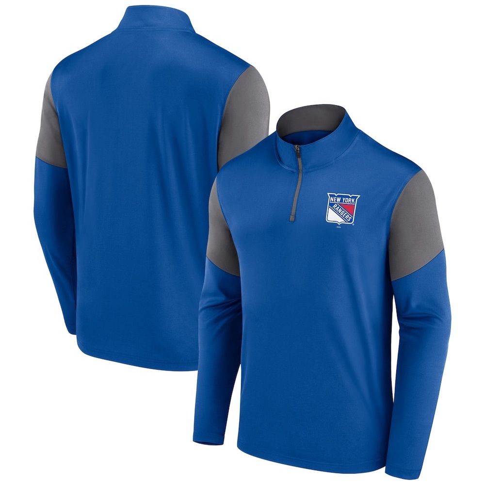 *NWT*‎ Men’s Size 5XL New York Rangers Authentic Fanatics Quarter-Zip Pullover